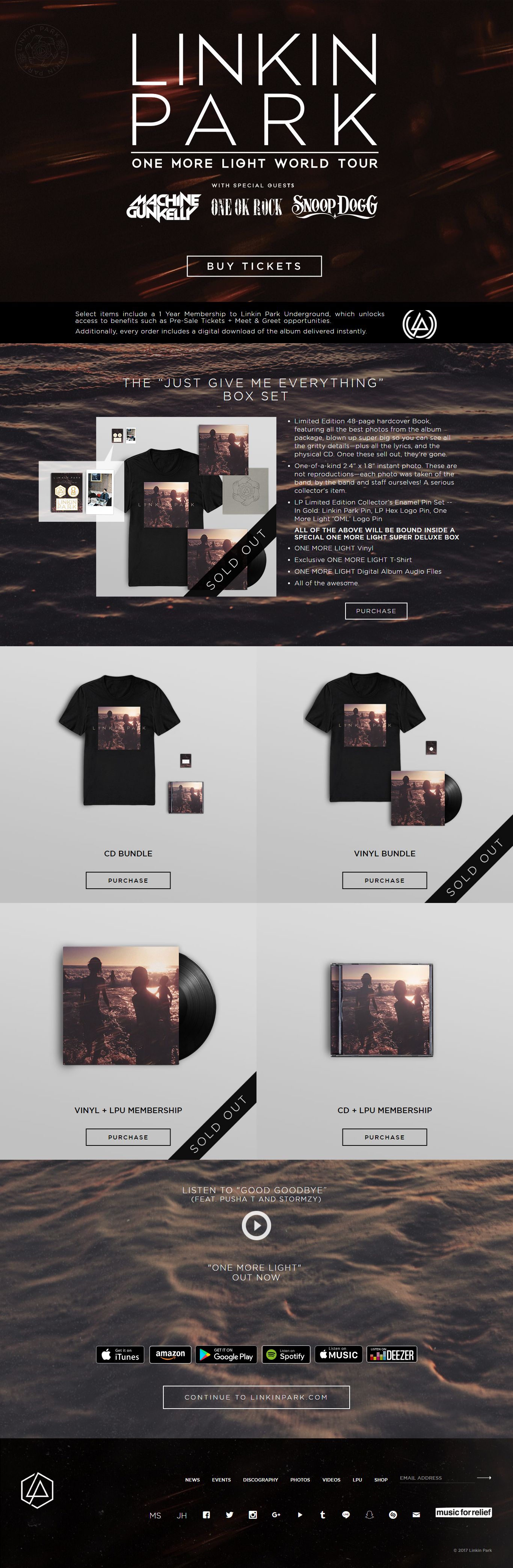 Thiết kế website nhóm nhạc rock linkin park đẹp SEO nhanh hiệu quả